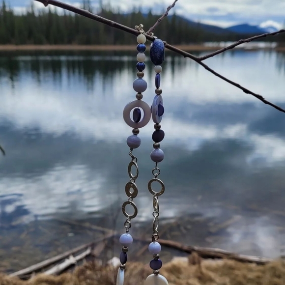 Handmade stone necklace/earrings - Picture 2 of 3